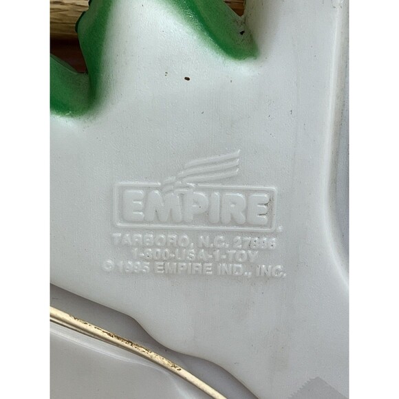 1995 Vintage 22" Empire Christmas Wreath With Candle & Bow Hanging Blow Mold - Picture 10 of 10